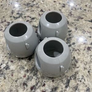 Baby Proof gray door knob covers set of 3 Safety 1st